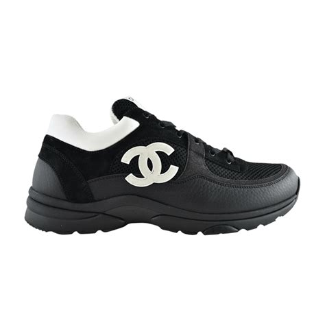 black chanel sneaker|black chanel sneakers women.